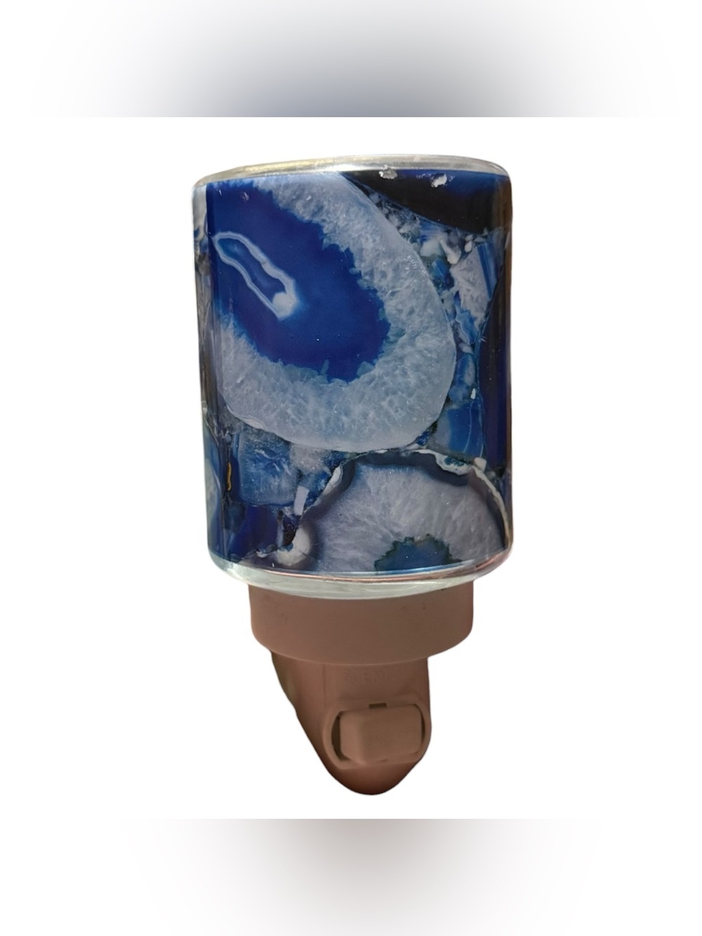 Scentsy Blue Agate Mini Warmer Plug In Zen Geode Cobalt Color - Picture 1 of 6